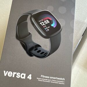 Versa 4 Black Fitness Smartwatch
